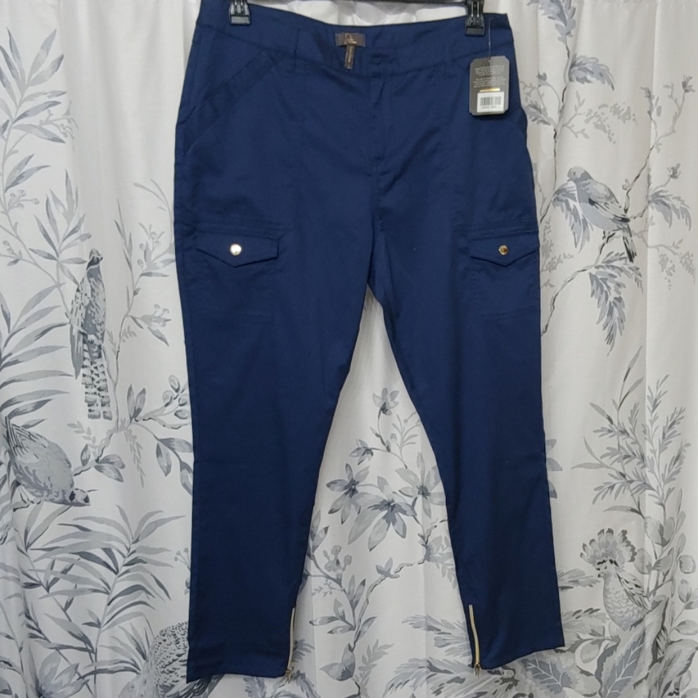 Jaanuu Skinny Cargo scrub pant Estate Blue